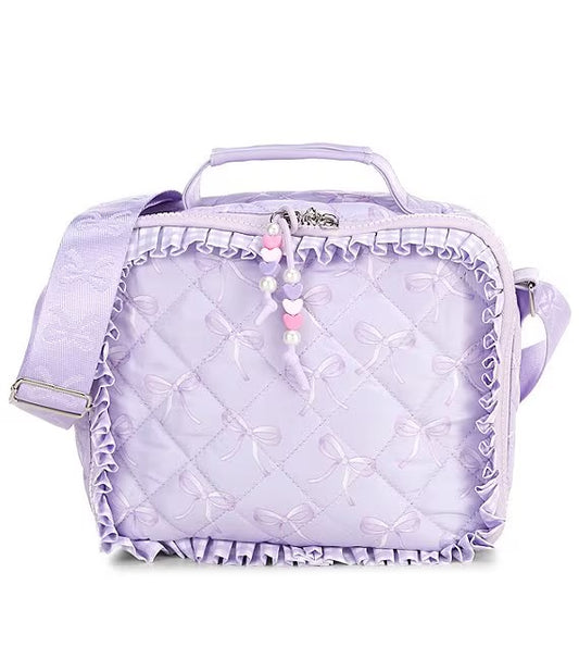 Ruffled Quilted Lunch Bag
