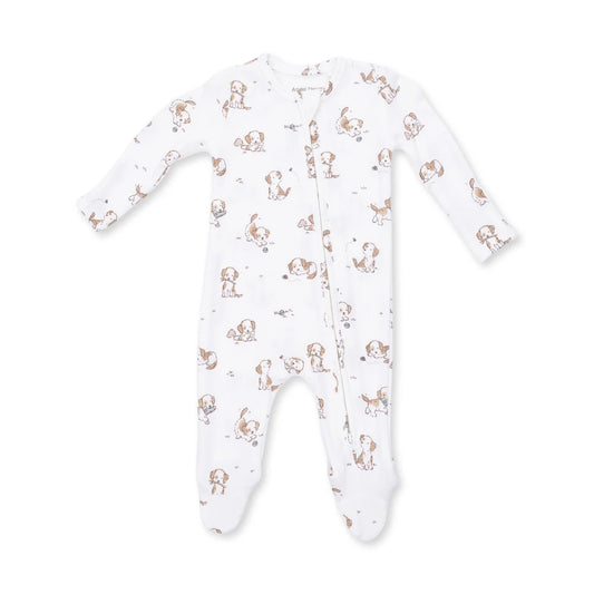 Explorer Puppy Blue Zipper Footie