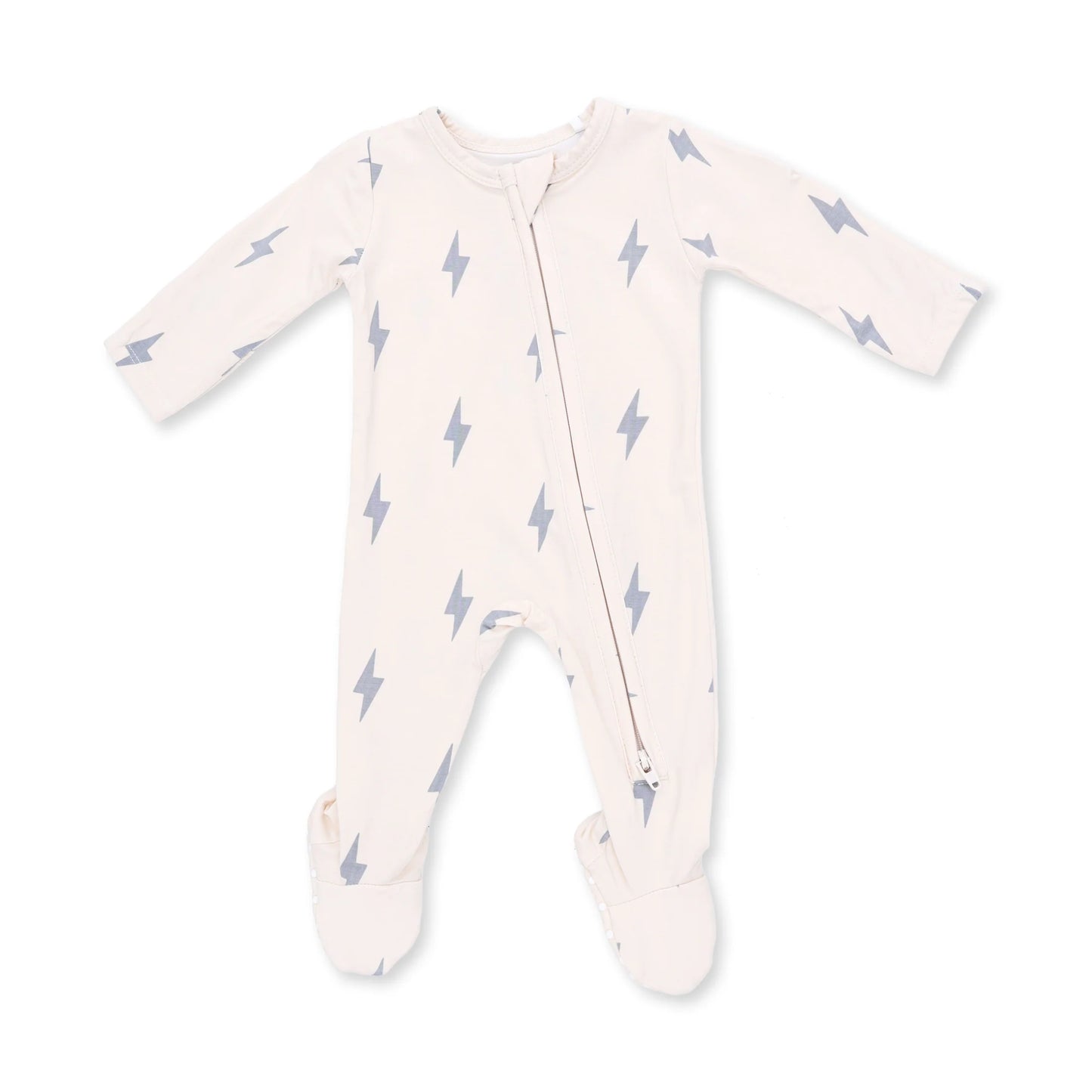 Mini Lightning Bolt Zipper Footie