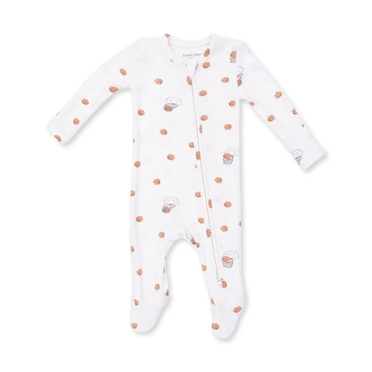 Mini Basketballs Zipper Footie