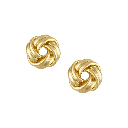 Mini Monkey's Fist Knot Post Earring