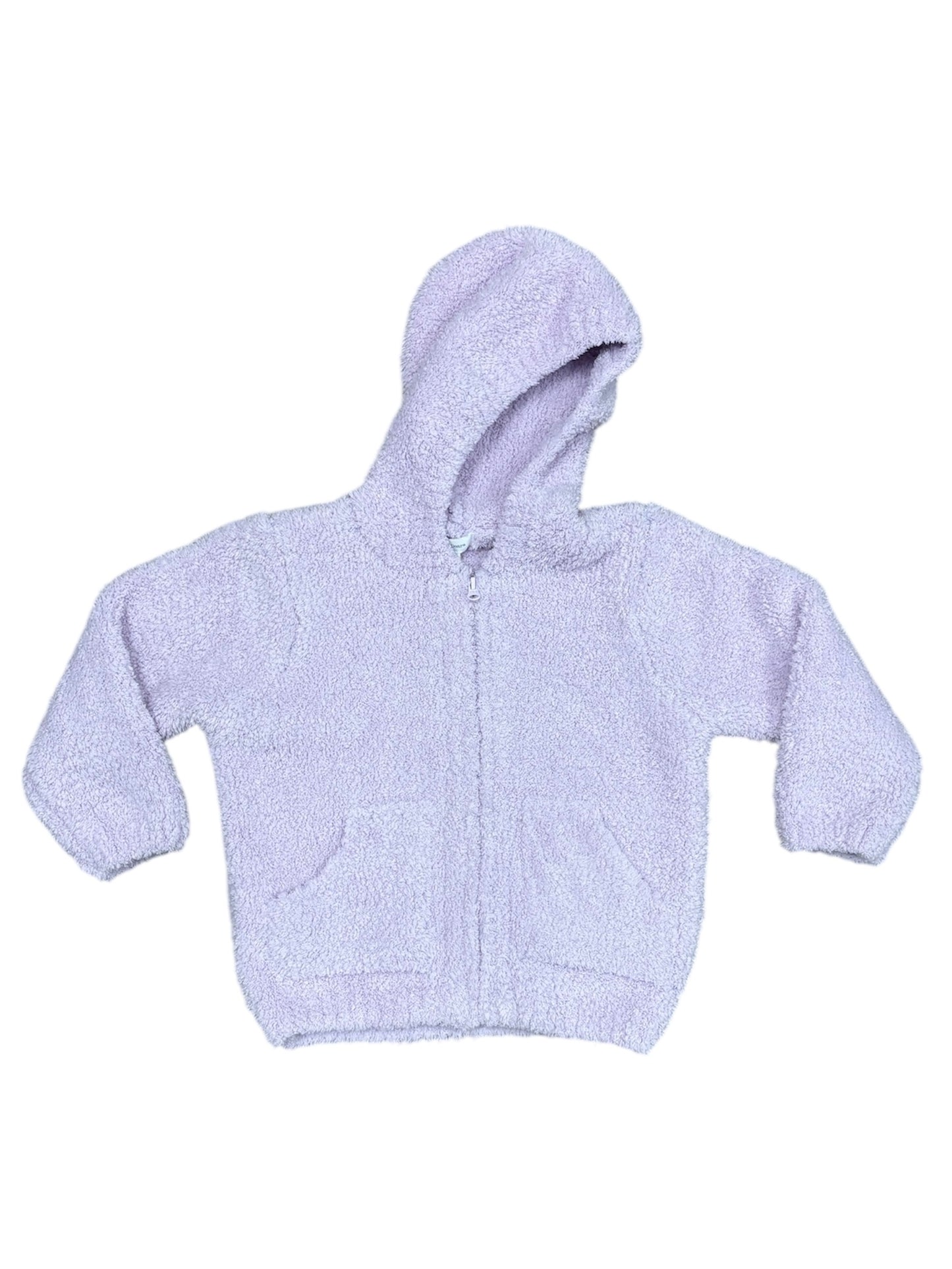 Lavender Chenille Hooded Jacket