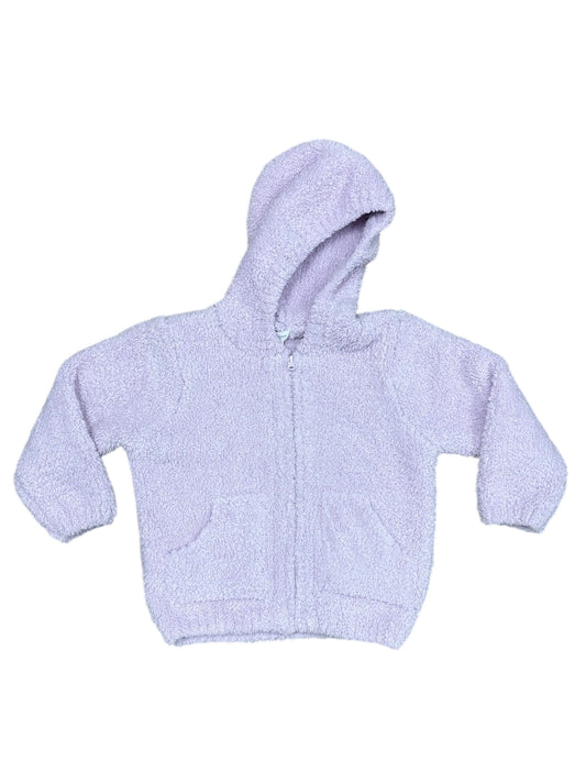 Lavender Chenille Hooded Jacket