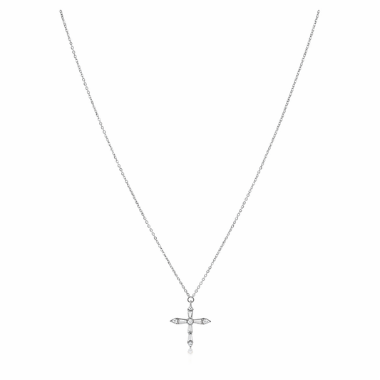 Gabriella Cz Cross Necklace