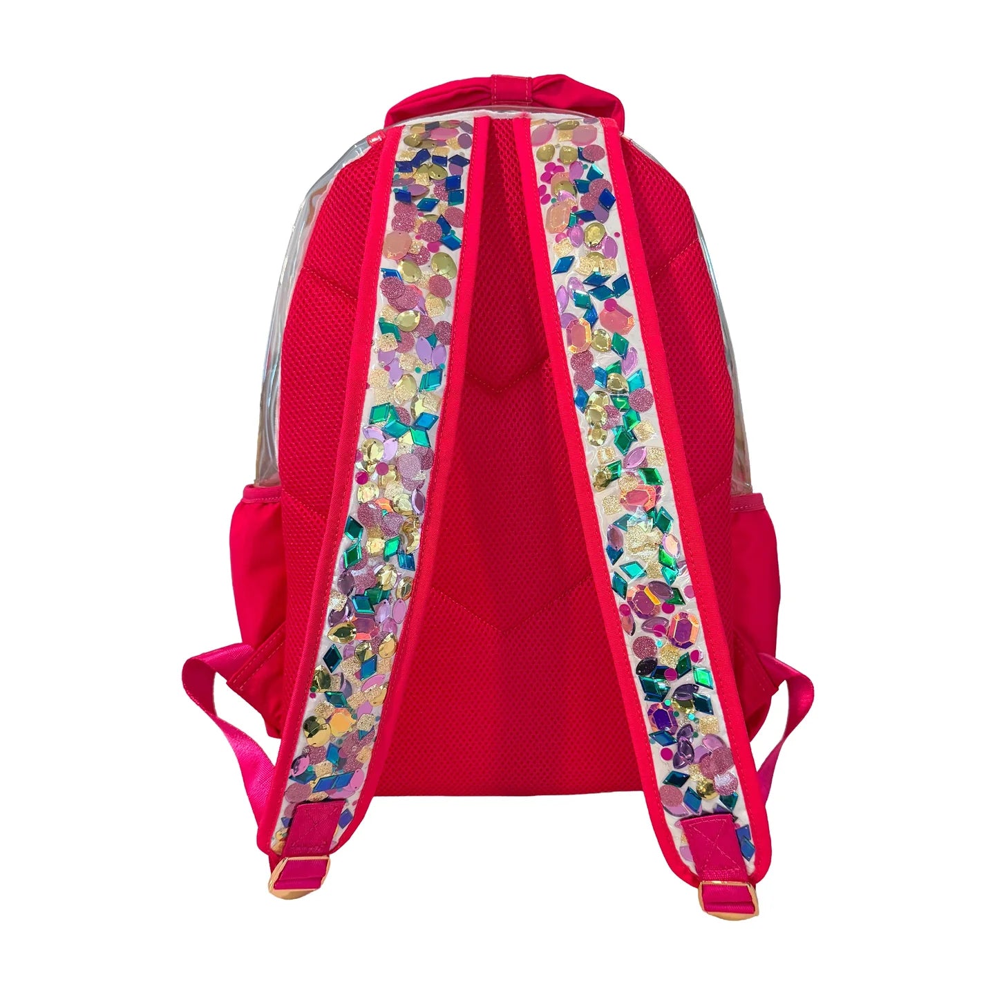 Bow & Jewel Confetti Clear Backpack