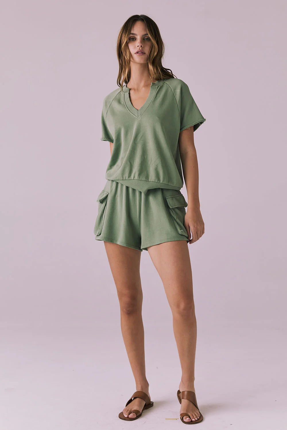 Rileyy Meadow Green Shorts