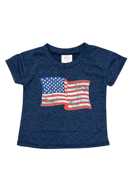 Navy Americana Flag Tee