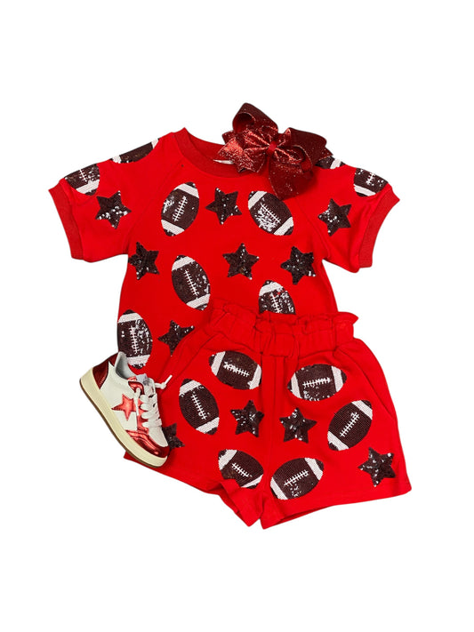 Red & Black Football Set