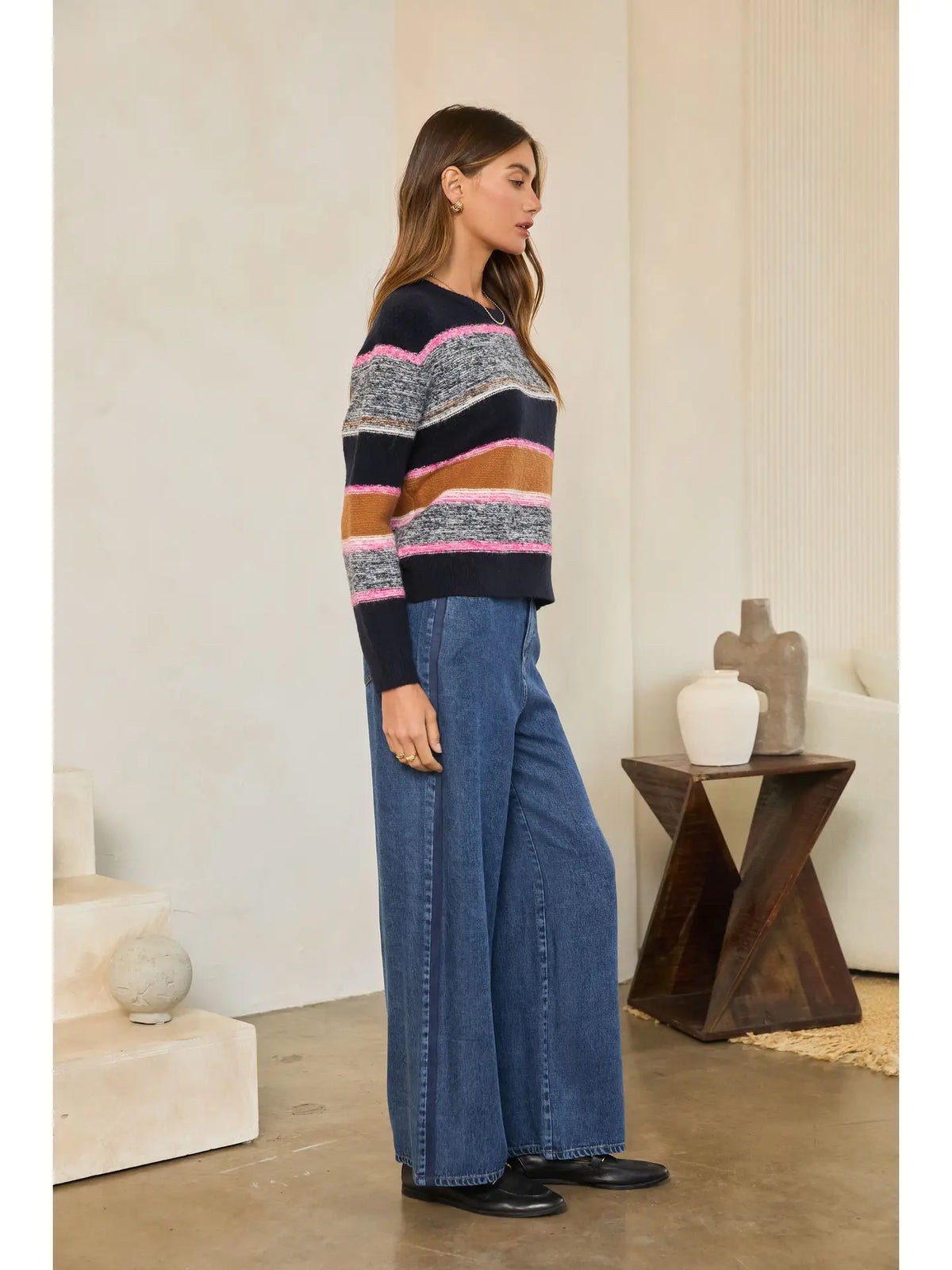 Marled Colorblock Sweater