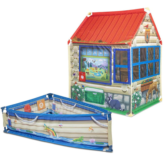 Park Ranger Cabin & Boat Play Tent Activity Set