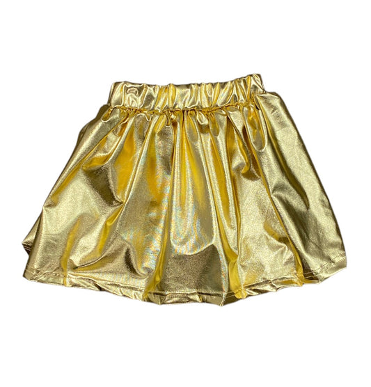 Gold Metallic Skort