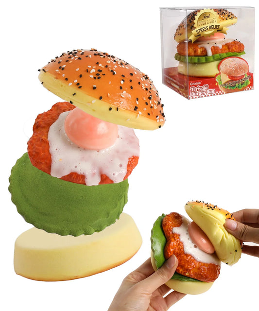 Teriyaki Burger Bun Squishy