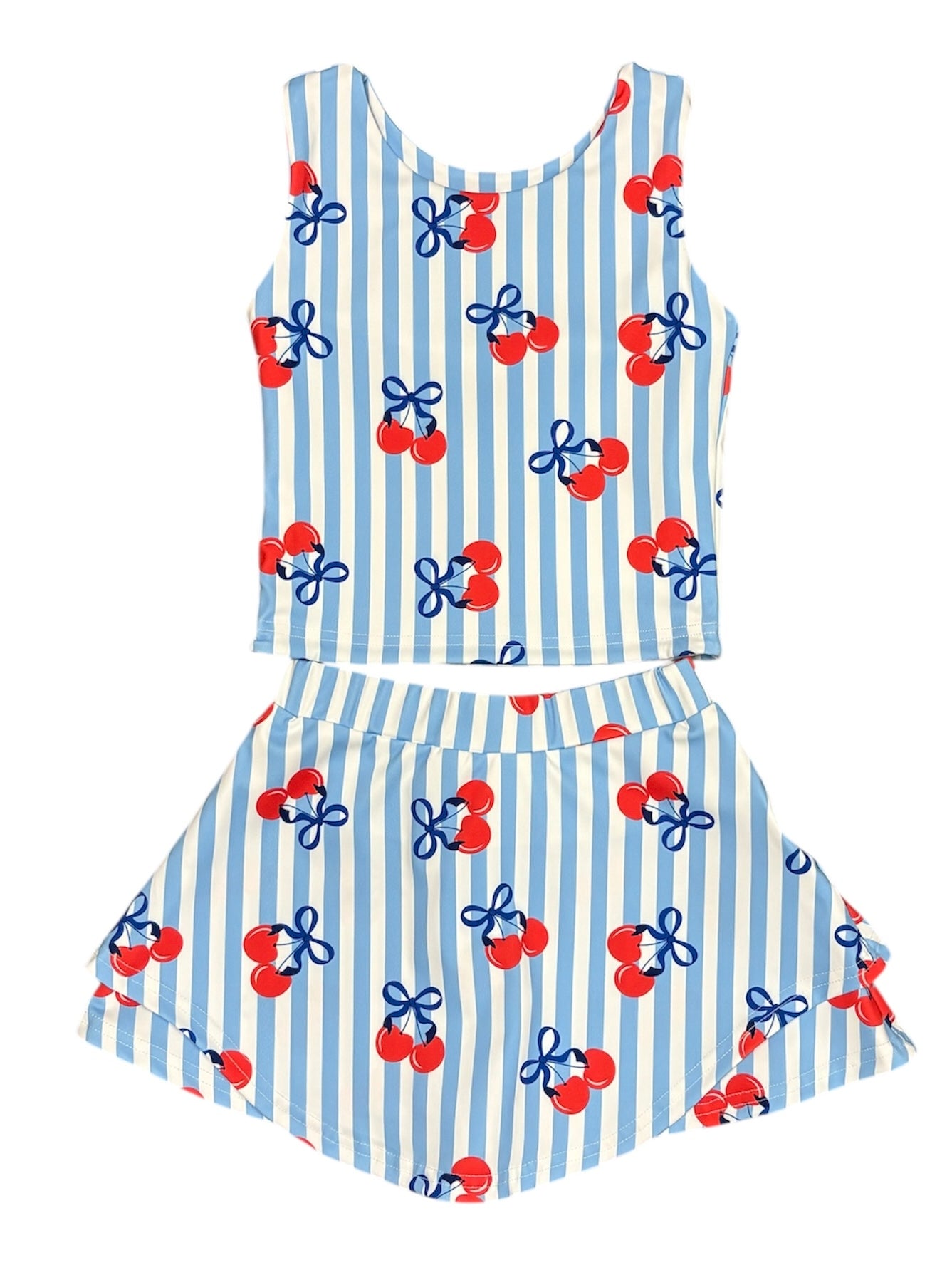 Cherries Athletic Skirt Set