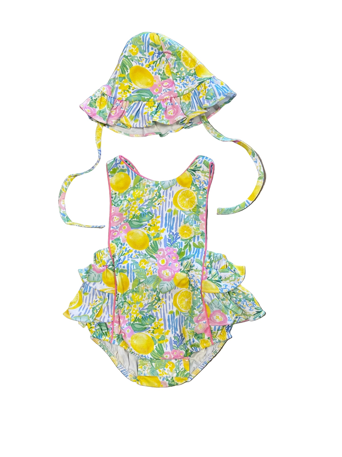 Positano Romper and Hat Set