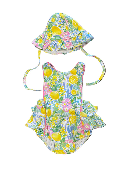 Positano Romper and Hat Set