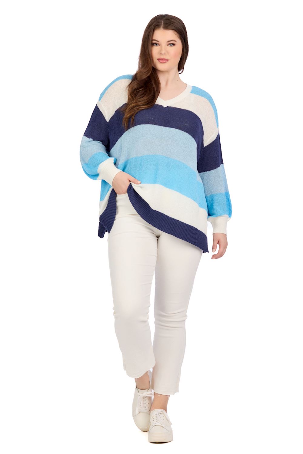 Blue Stripe Archie Sweater