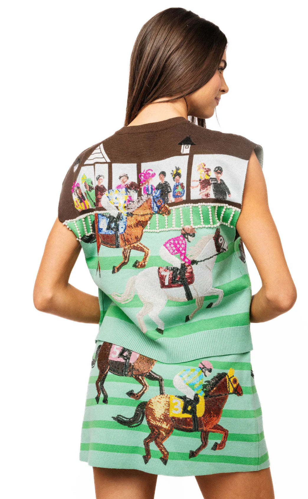Derby Race Scene Button Vest