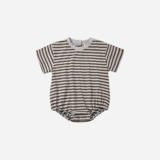 Relaxed Bubble Romper - Vintage Stripe