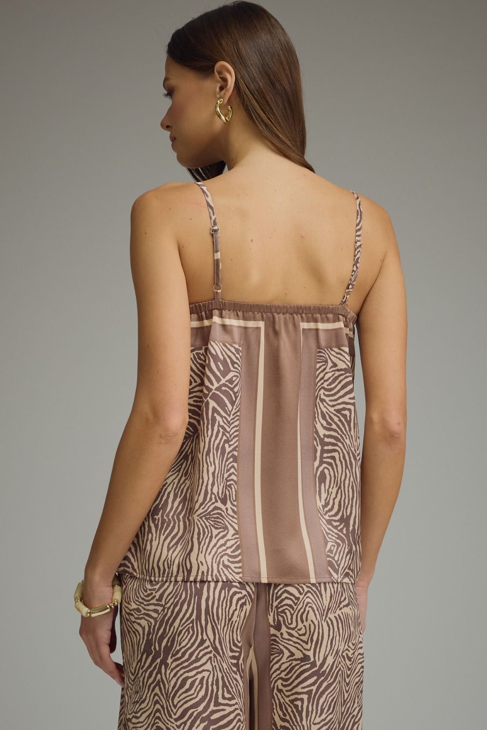 Zebra Print Tank And Pant Set
