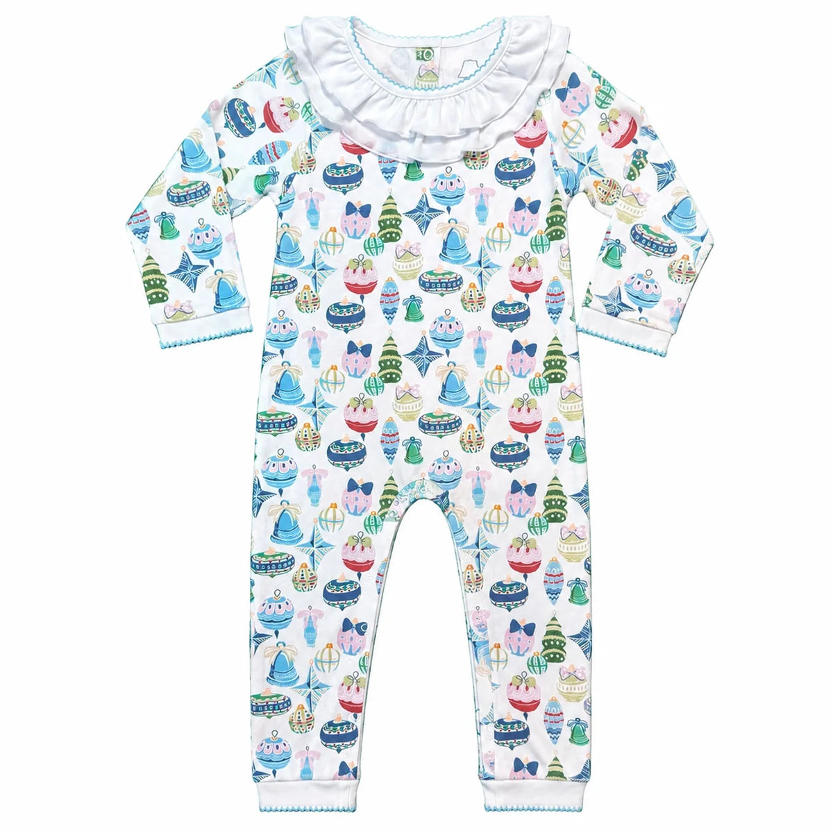 Holiday Ornaments Footless Playsuit