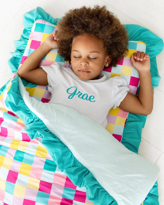 Checkered Ruffle Nap Mat