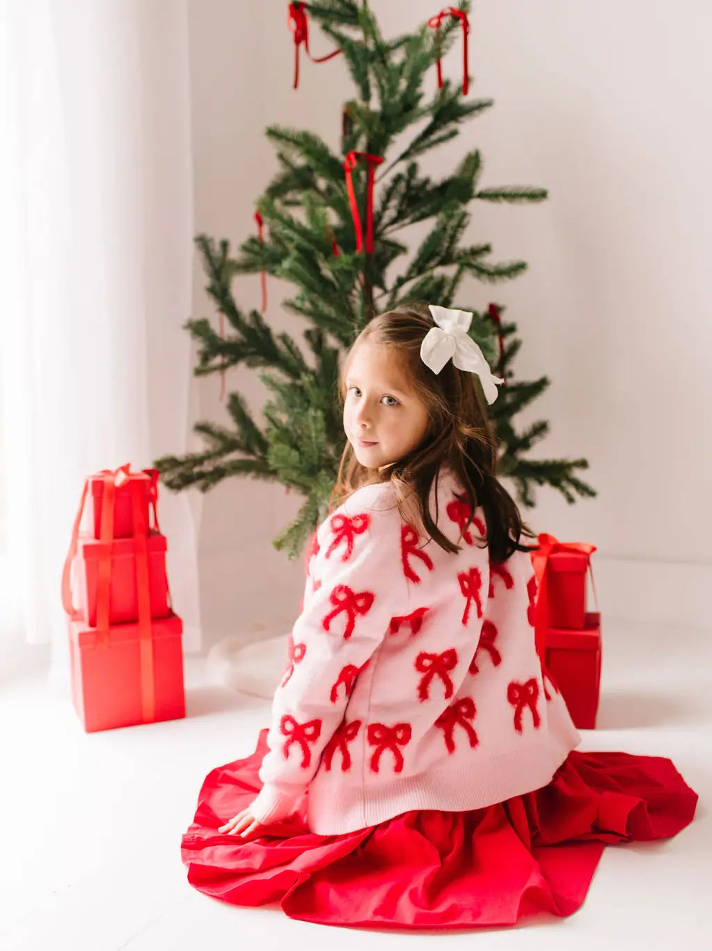 Bow Knit Cardigan | Kids