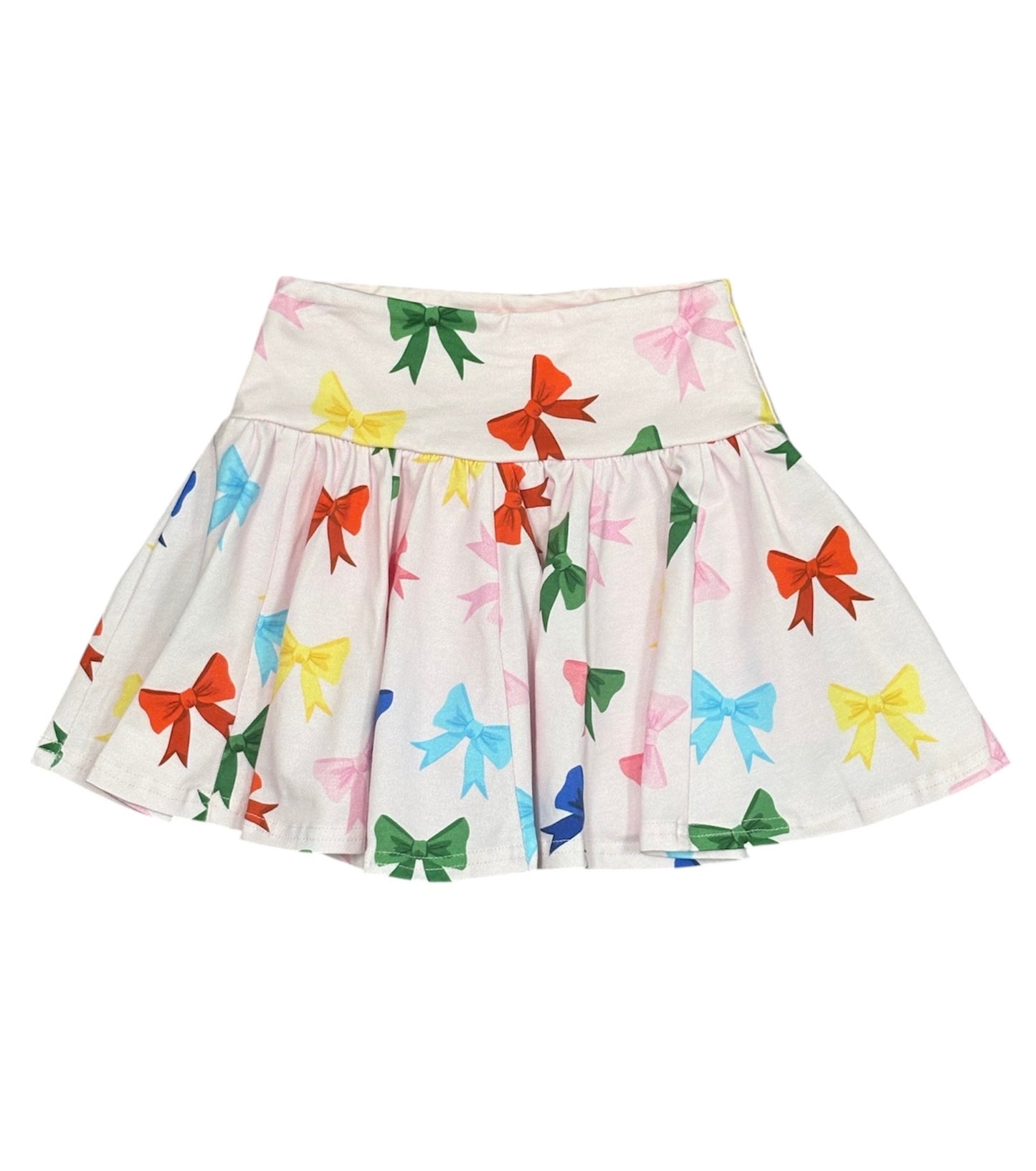 Colorful Bow Skort