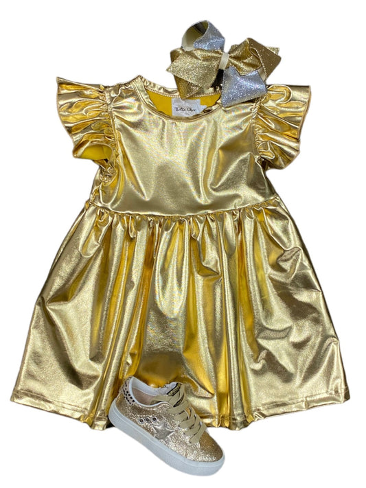 Gold Metallic Dress