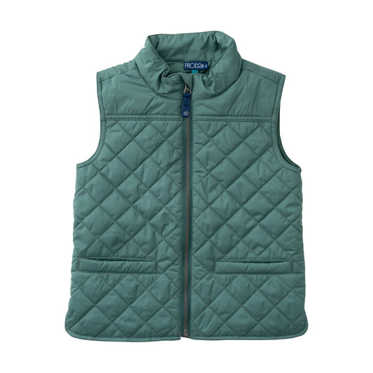 PRO Quilted Vest-Smoke Pine Green