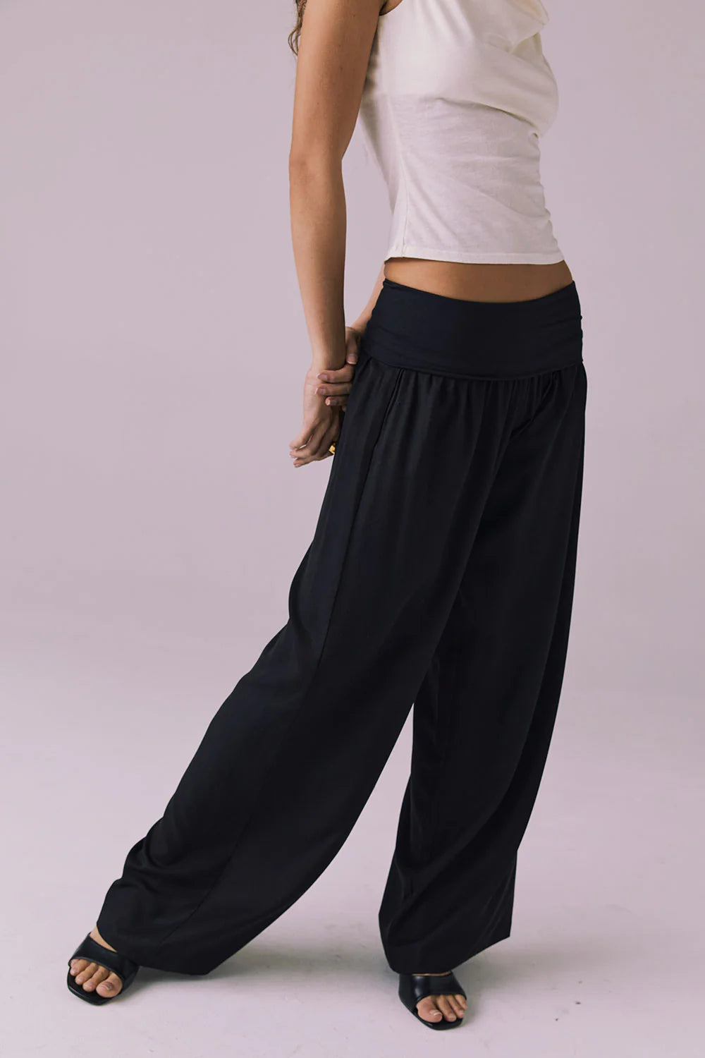 Didion Licorice Black Trousers