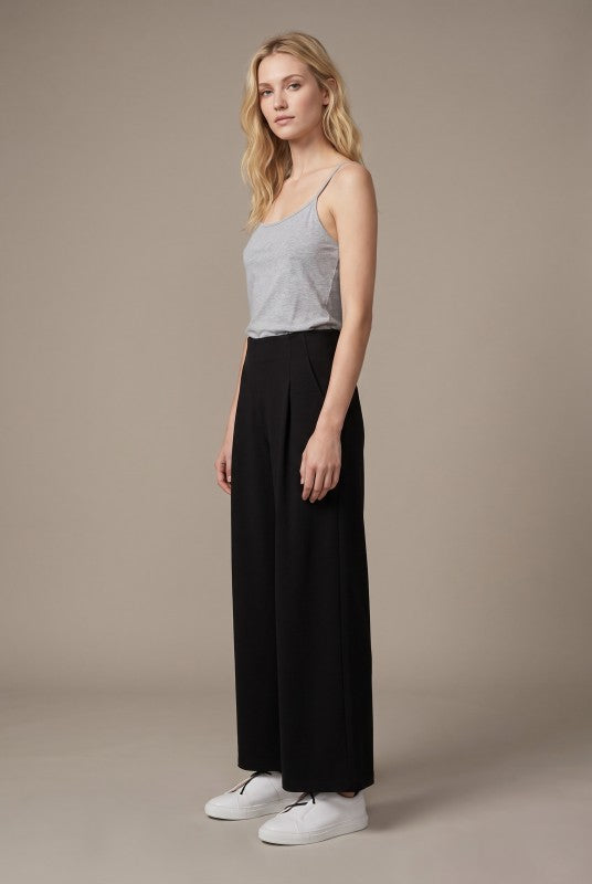Modal High Waist Pant - Black