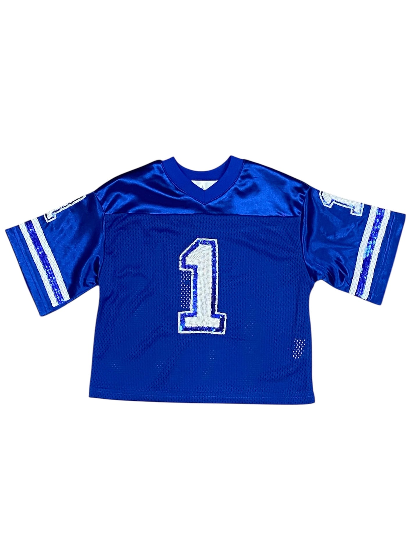 Royal Blue & White Jersey Set