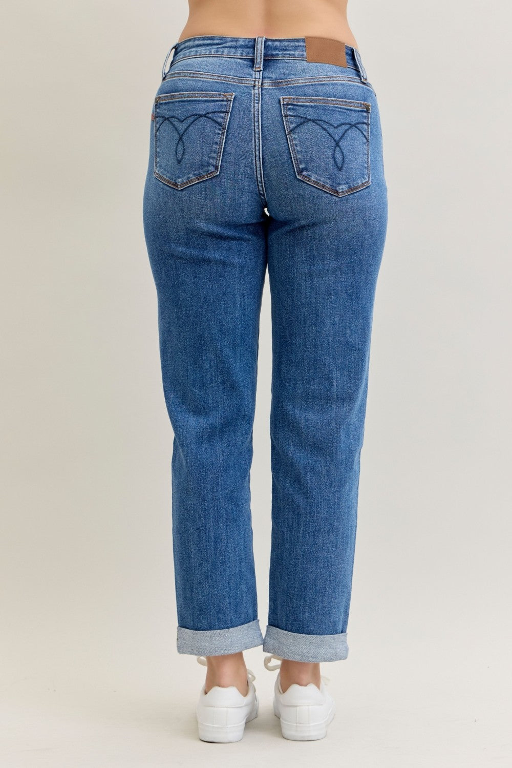 Mid Rise BF Classic Cuffed Jean