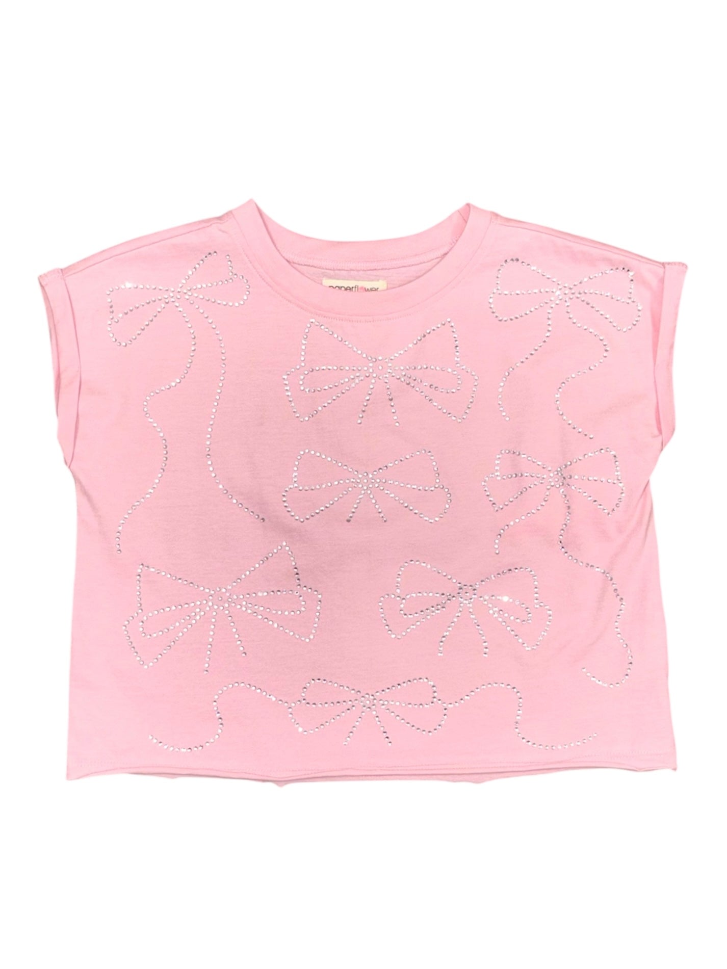 Rhinestones Dolman Top Fairy Tale Pink