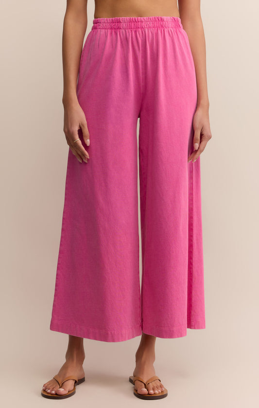 Scout Jersey Crop Flare Pant Island Pink