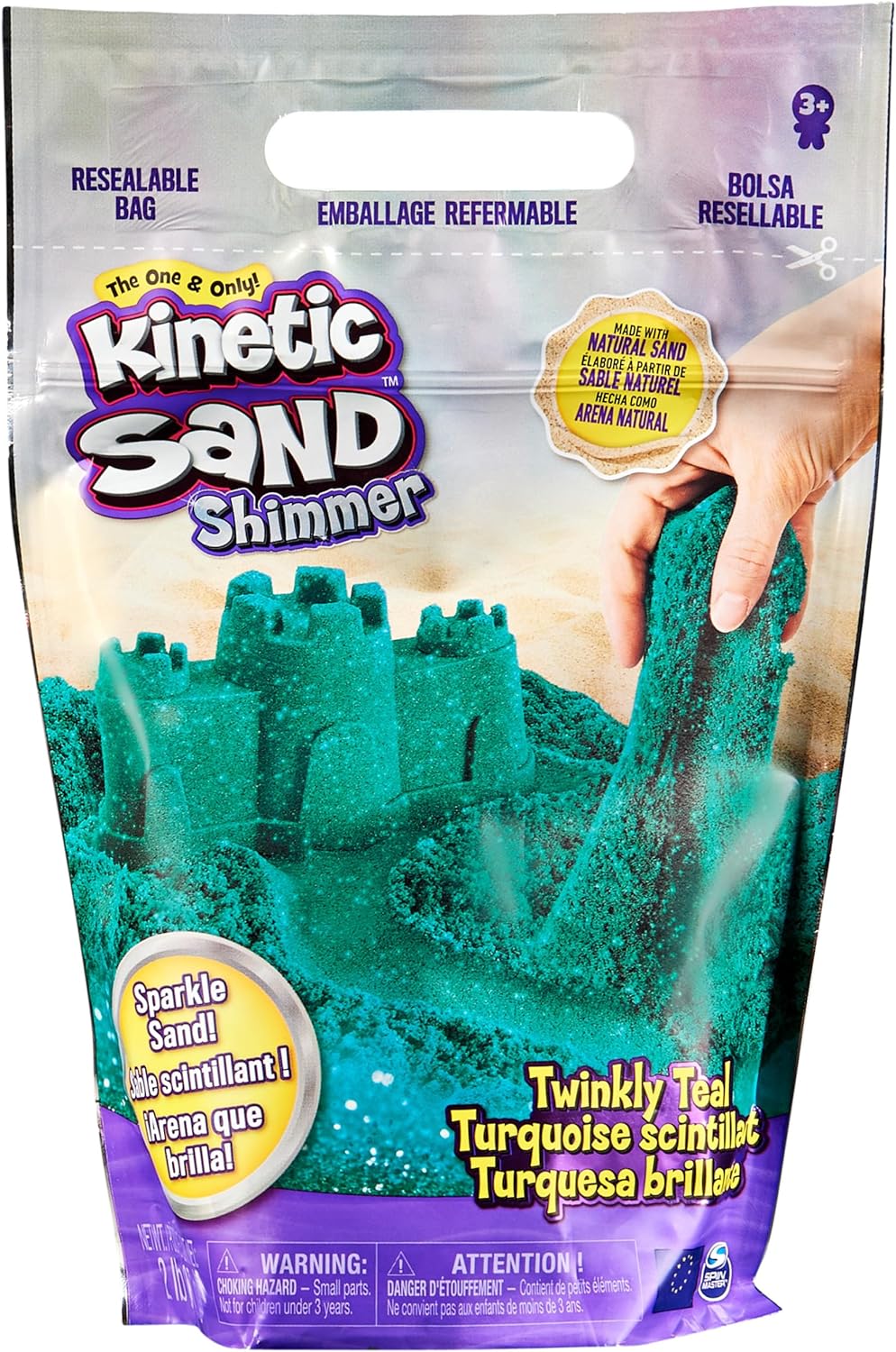 Twinkly Teal 2lb Kinetic Sand