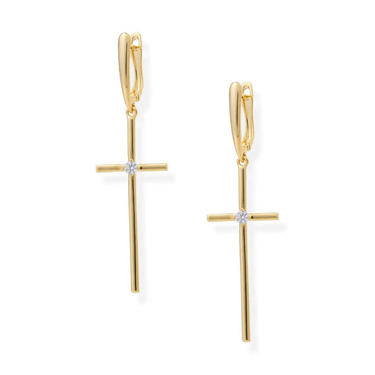 Leo Cross Earrings