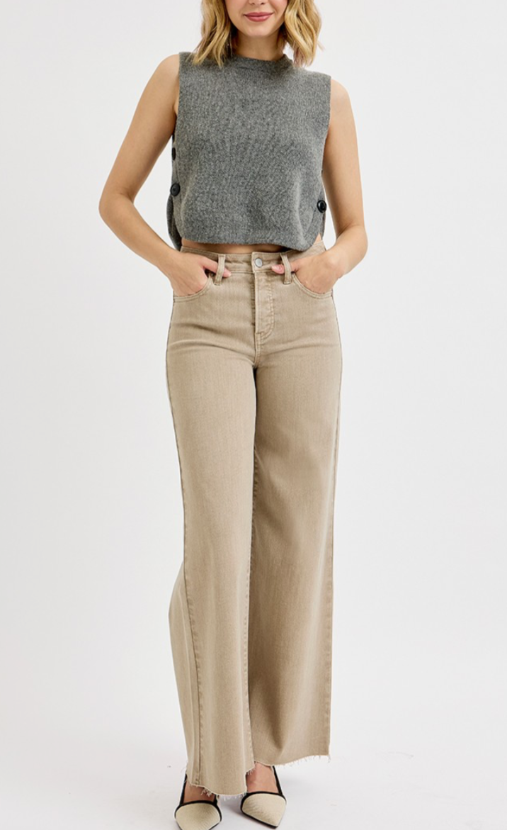 High Rise Lurex Palazoo Pants
