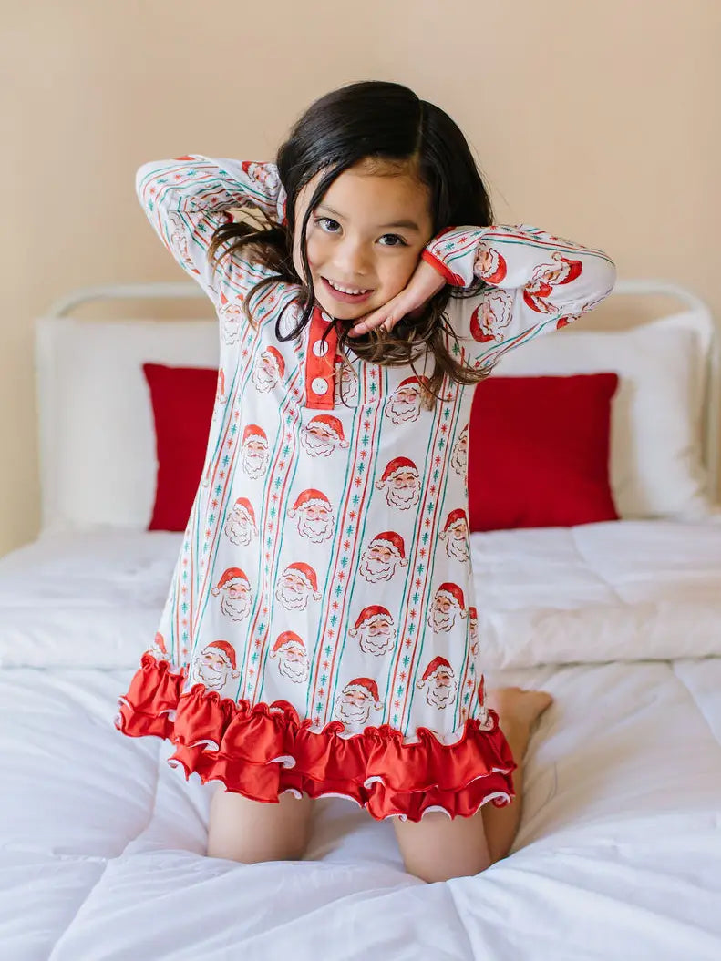 Nightgown in Vintage Santa