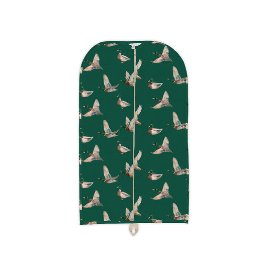 Mallory Ducks Green Quilted Garment Bag