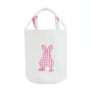 Pink Gingham Easter Bunny Basket
