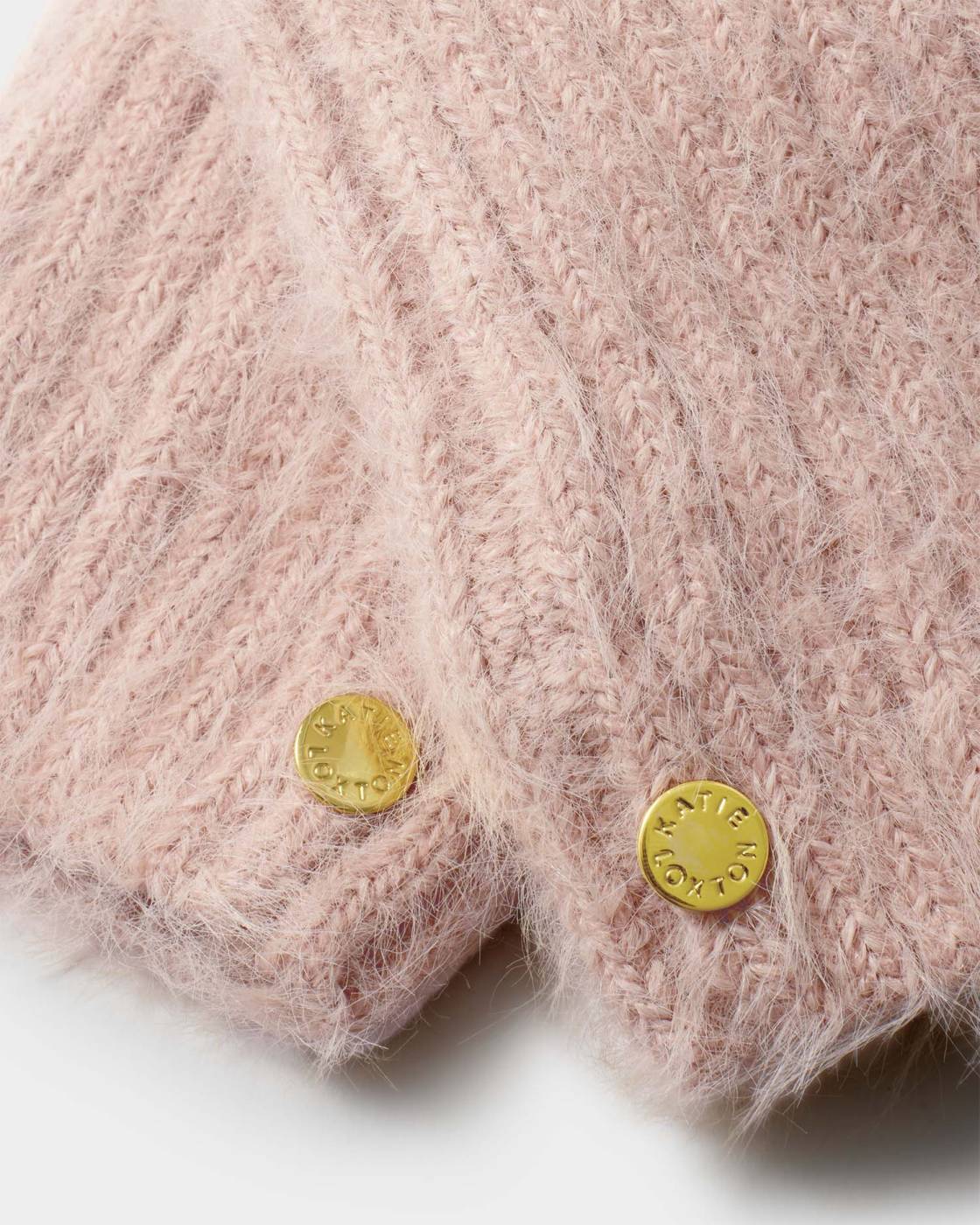 Gift Boxed Hat & Mittens Set - Blush Pink