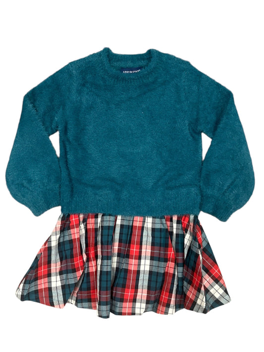 Green Plaid Flannel Dress