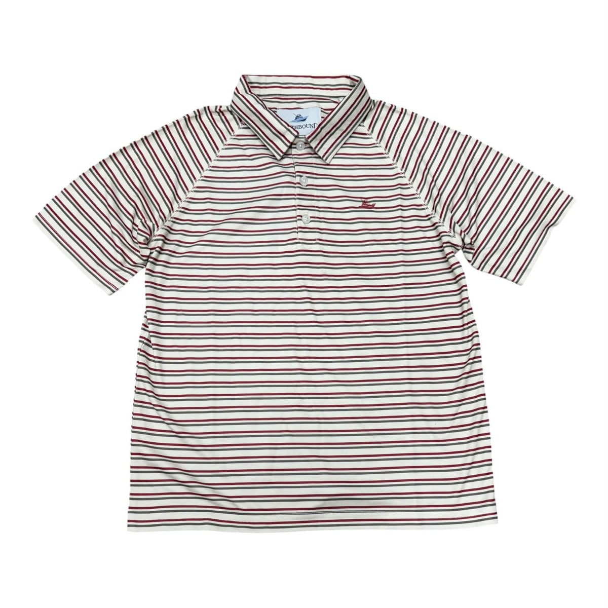 Garnet Stripe Polo