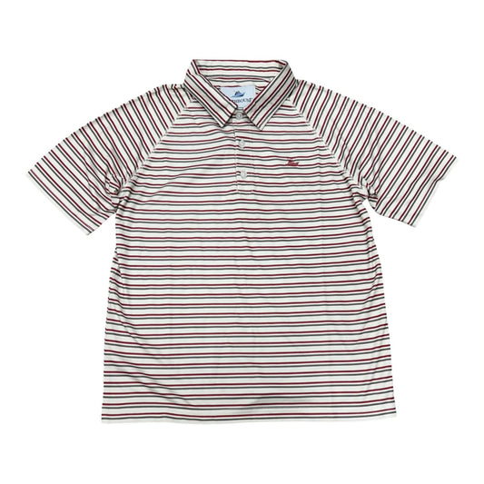 Garnet Stripe Polo