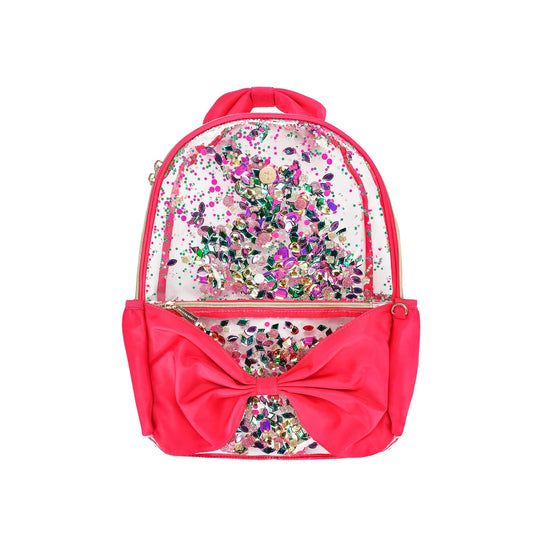 Bow & Jewel Confetti Clear Backpack