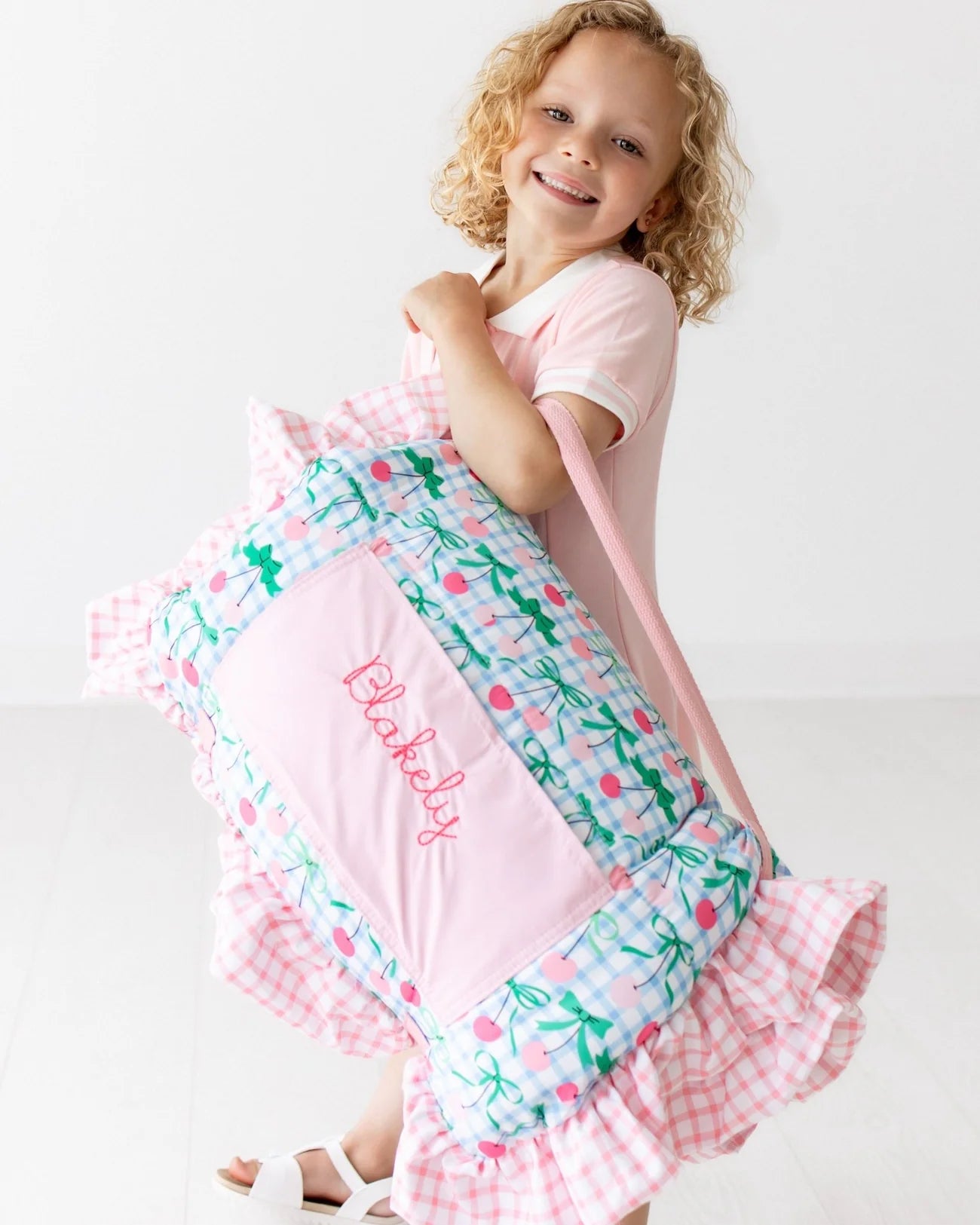 Cherries Ruffle Nap Mat