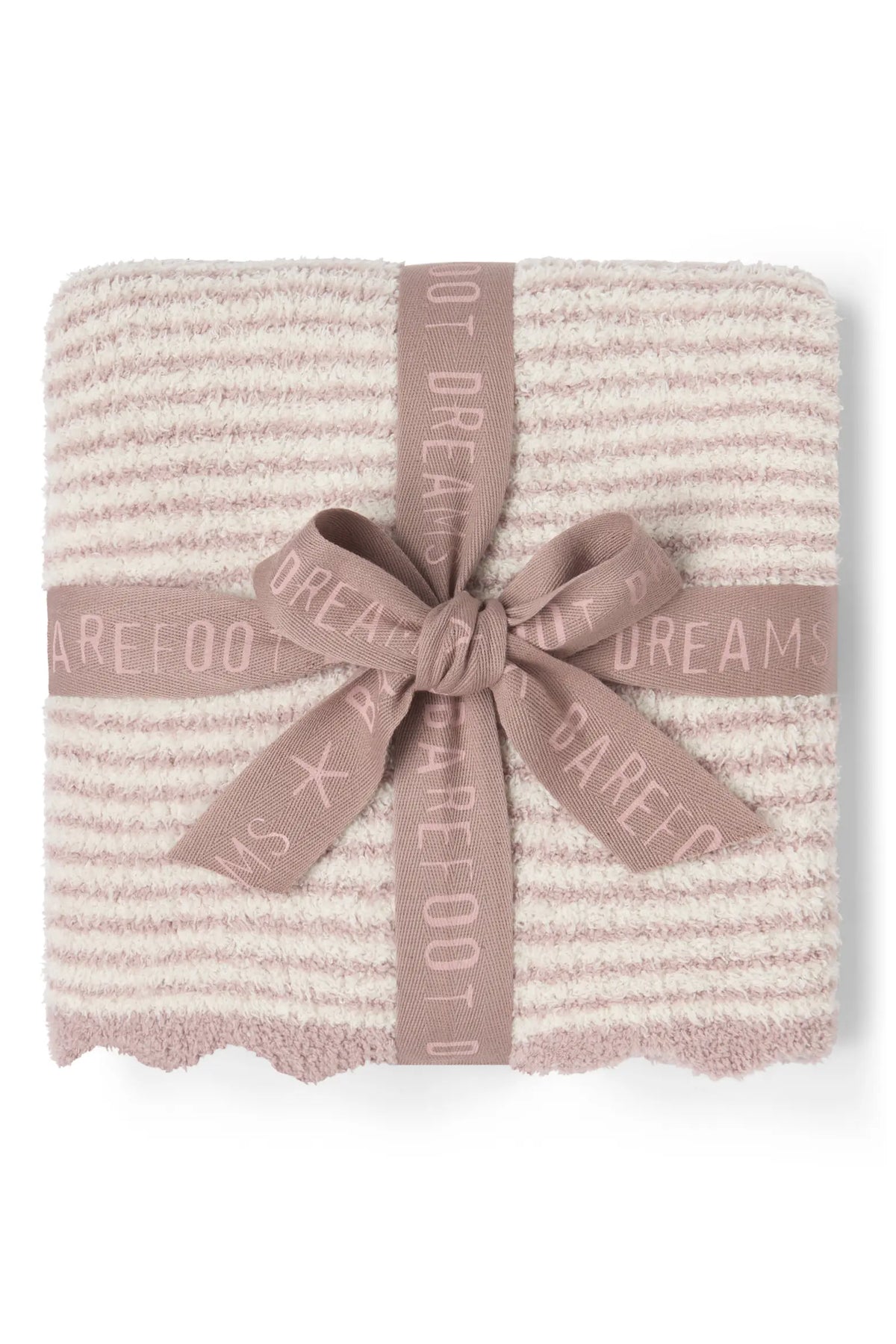 CozyChic® Rose Striped Scalloped Receiving Blanket