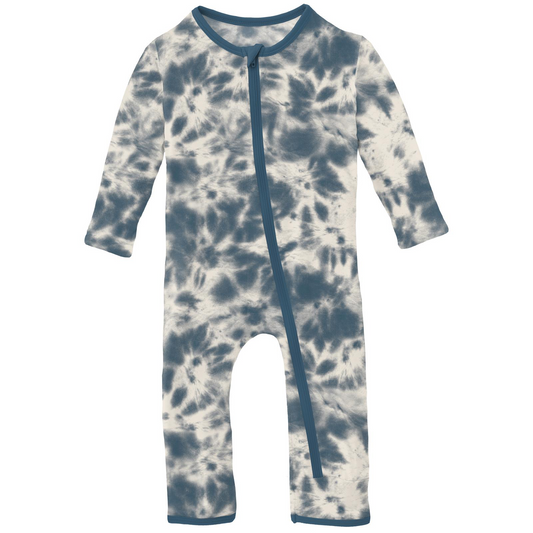 Deep Sea Tie Dye Coverall with Zip