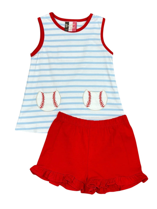 Hey Batter Batter Girls Short Set